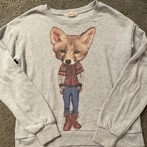 Forever21 Graphic Wolf long sleeve